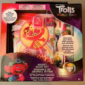 Trolls World tour diary set. Brand new